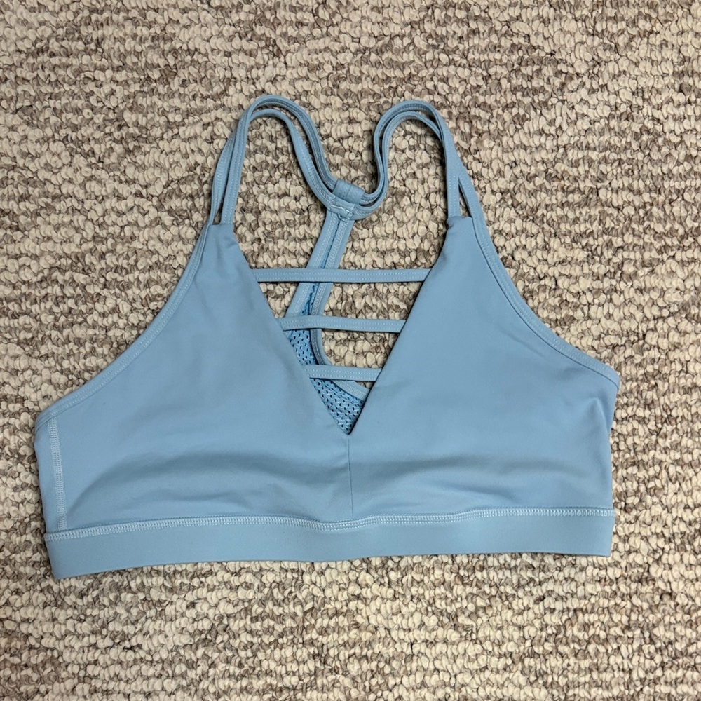 ZYIA Active Grid Bra - Light Blue - SZ XL